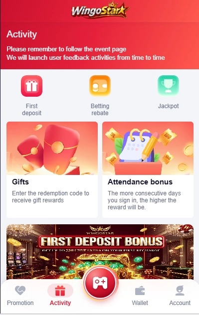 WingoStar Game